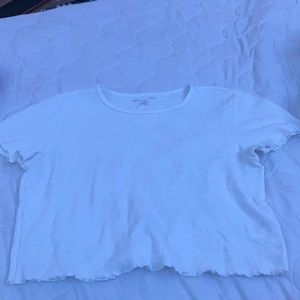American eagle XL all white crop top